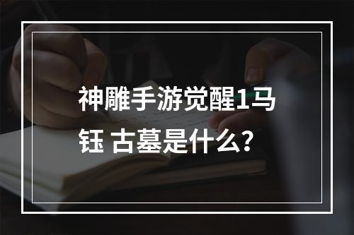 神雕手游觉醒1马钰 古墓是什么？