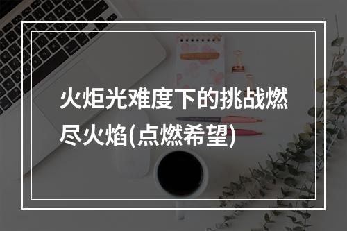 火炬光难度下的挑战燃尽火焰(点燃希望)