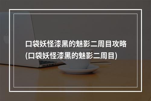 口袋妖怪漆黑的魅影二周目攻略(口袋妖怪漆黑的魅影二周目)