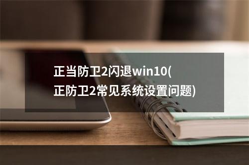 正当防卫2闪退win10(正防卫2常见系统设置问题)