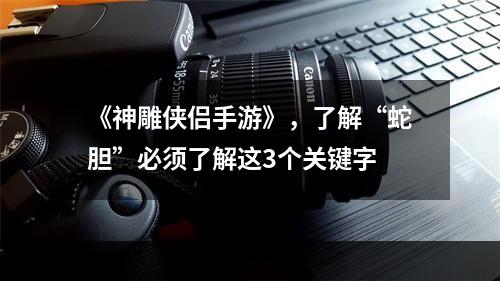 《神雕侠侣手游》，了解“蛇胆”必须了解这3个关键字