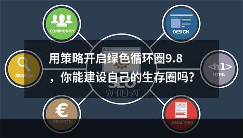 用策略开启绿色循环圈9.8，你能建设自己的生存圈吗？