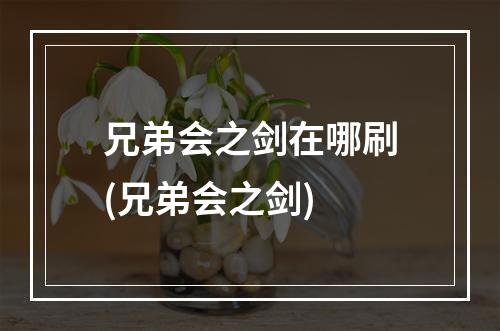 兄弟会之剑在哪刷(兄弟会之剑)