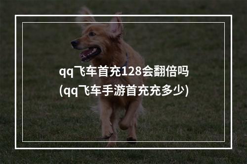 qq飞车首充128会翻倍吗(qq飞车手游首充充多少)