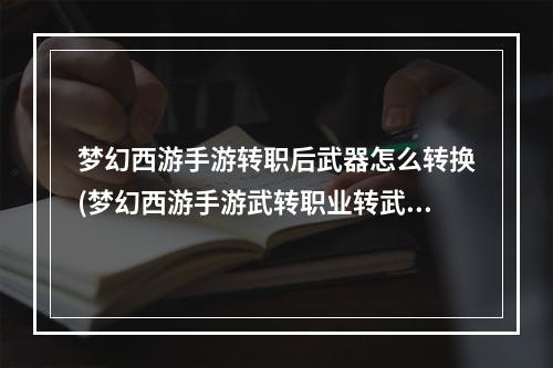 梦幻西游手游转职后武器怎么转换(梦幻西游手游武转职业转武器)