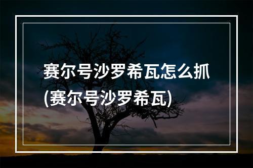 赛尔号沙罗希瓦怎么抓(赛尔号沙罗希瓦)