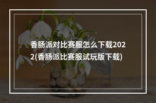 香肠派对比赛服怎么下载2022(香肠派比赛服试玩版下载)