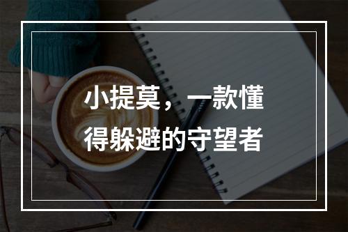 小提莫，一款懂得躲避的守望者