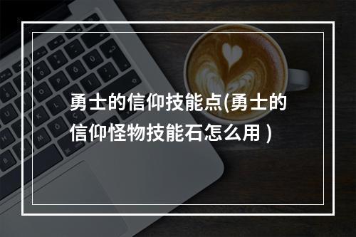 勇士的信仰技能点(勇士的信仰怪物技能石怎么用 )