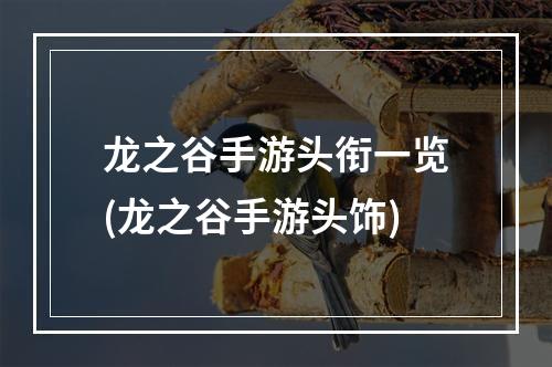 龙之谷手游头衔一览(龙之谷手游头饰)