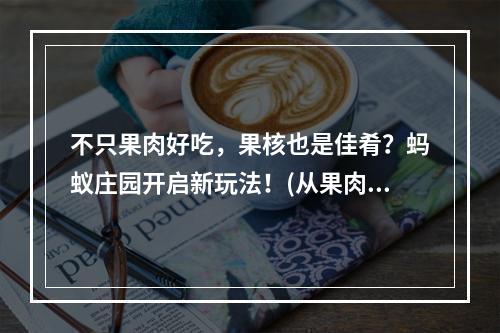 不只果肉好吃，果核也是佳肴？蚂蚁庄园开启新玩法！(从果肉到果核，蚂蚁庄园独创口感飨宴！)