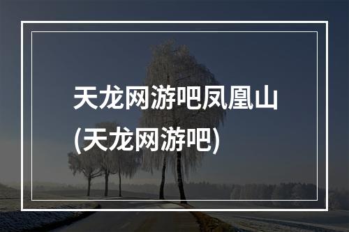 天龙网游吧凤凰山(天龙网游吧)