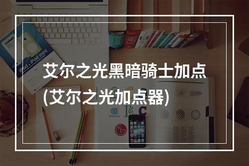 艾尔之光黑暗骑士加点(艾尔之光加点器)