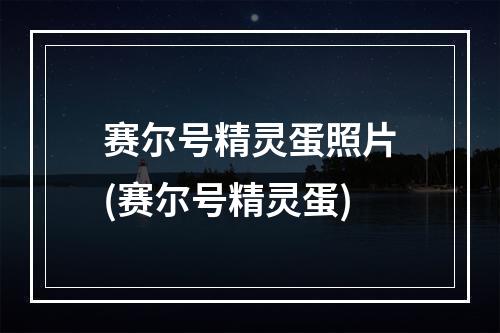 赛尔号精灵蛋照片(赛尔号精灵蛋)