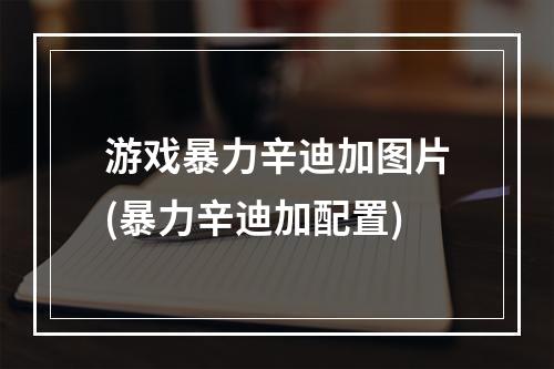 游戏暴力辛迪加图片(暴力辛迪加配置)