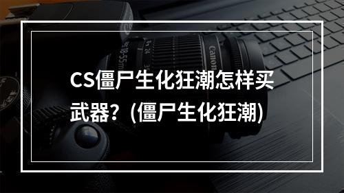 CS僵尸生化狂潮怎样买武器？(僵尸生化狂潮)