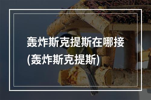 轰炸斯克提斯在哪接(轰炸斯克提斯)