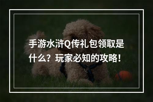 手游水浒Q传礼包领取是什么？玩家必知的攻略！