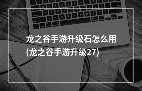 龙之谷手游升级石怎么用(龙之谷手游升级27)