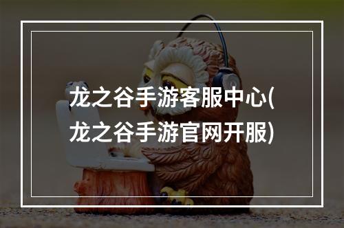 龙之谷手游客服中心(龙之谷手游官网开服)