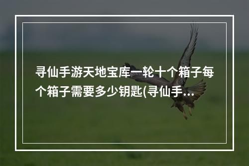 寻仙手游天地宝库一轮十个箱子每个箱子需要多少钥匙(寻仙手游天帝宝库1月)