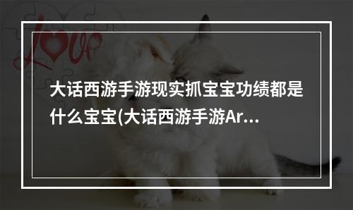 大话西游手游现实抓宝宝功绩都是什么宝宝(大话西游手游Ar抓捕)