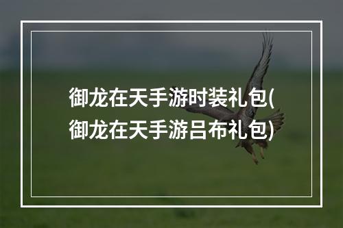 御龙在天手游时装礼包(御龙在天手游吕布礼包)