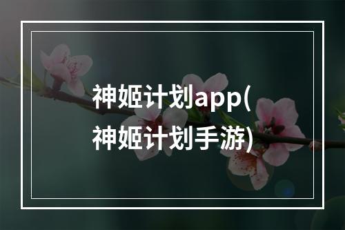 神姬计划app(神姬计划手游)