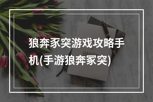 狼奔豕突游戏攻略手机(手游狼奔冢突)