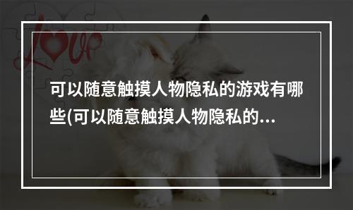 可以随意触摸人物隐私的游戏有哪些(可以随意触摸人物隐私的游戏)