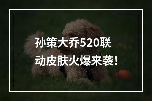 孙策大乔520联动皮肤火爆来袭！