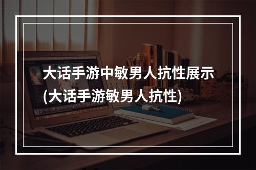 大话手游中敏男人抗性展示(大话手游敏男人抗性)