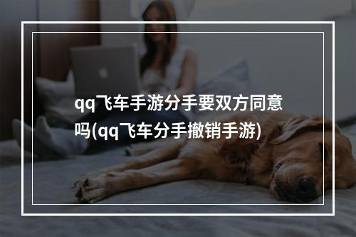 qq飞车手游分手要双方同意吗(qq飞车分手撤销手游)