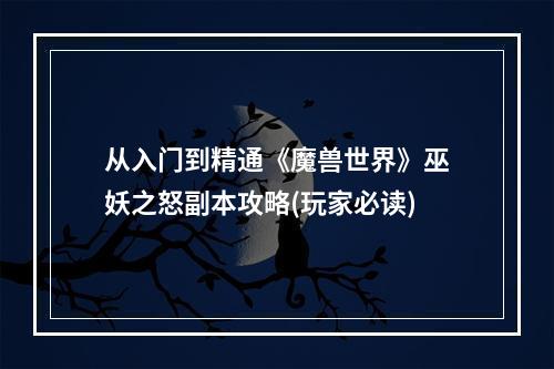 从入门到精通《魔兽世界》巫妖之怒副本攻略(玩家必读)