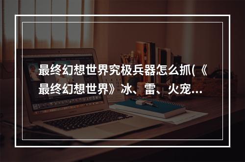 最终幻想世界究极兵器怎么抓(《最终幻想世界》冰、雷、火宠物获得方法)