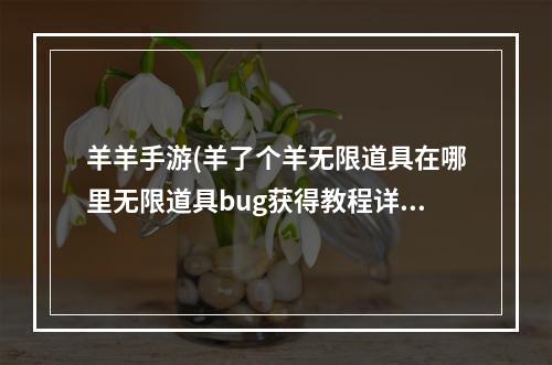 羊羊手游(羊了个羊无限道具在哪里无限道具bug获得教程详情)