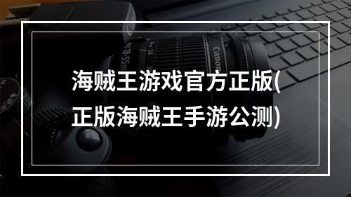 海贼王游戏官方正版(正版海贼王手游公测)