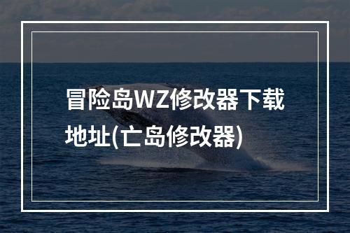 冒险岛WZ修改器下载地址(亡岛修改器)