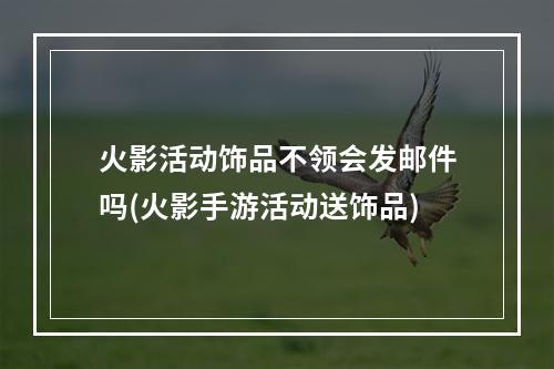 火影活动饰品不领会发邮件吗(火影手游活动送饰品)