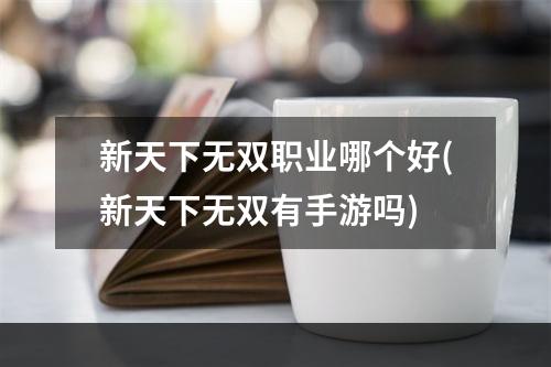 新天下无双职业哪个好(新天下无双有手游吗)