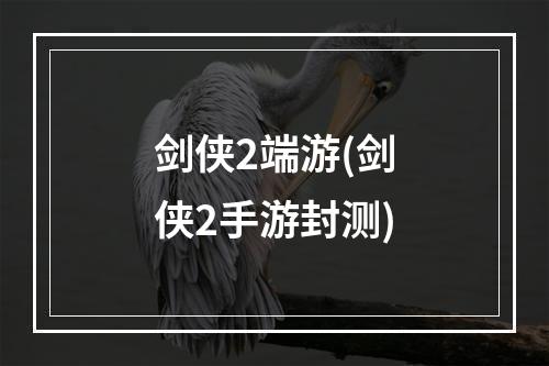 剑侠2端游(剑侠2手游封测)