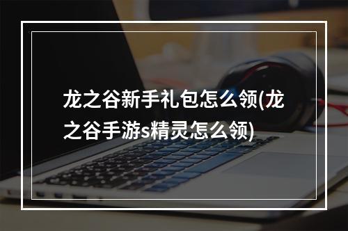 龙之谷新手礼包怎么领(龙之谷手游s精灵怎么领)