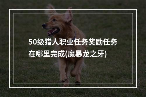 50级猎人职业任务奖励任务在哪里完成(魔暴龙之牙)