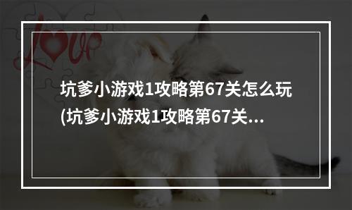 坑爹小游戏1攻略第67关怎么玩(坑爹小游戏1攻略第67关)