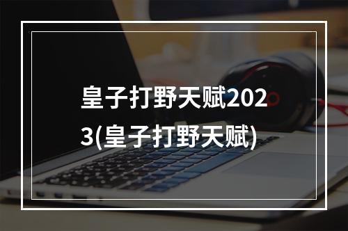 皇子打野天赋2023(皇子打野天赋)