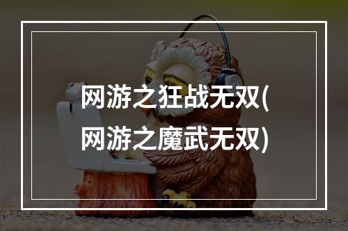 网游之狂战无双(网游之魔武无双)