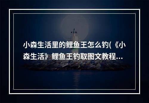 小森生活里的鲤鱼王怎么钓(《小森生活》鲤鱼王钓取图文教程 如何钓鲤鱼王 机)