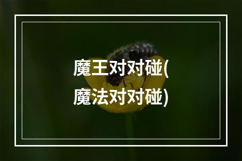 魔王对对碰(魔法对对碰)