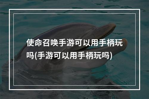 使命召唤手游可以用手柄玩吗(手游可以用手柄玩吗)