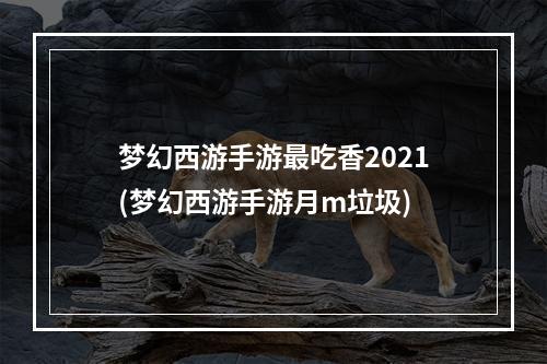 梦幻西游手游最吃香2021(梦幻西游手游月m垃圾)